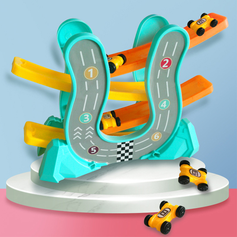 軌道滑翔車玩具 創意趣味滑翔車 軌道車益...