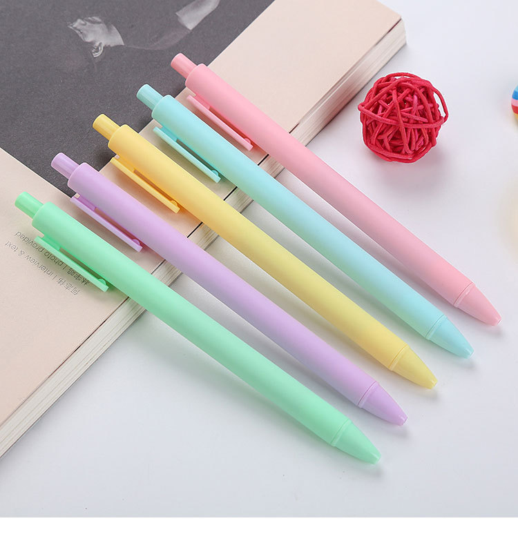 客製印刷中性筆 辦公廣告禮品筆 糖果色中性筆 文具用品客製