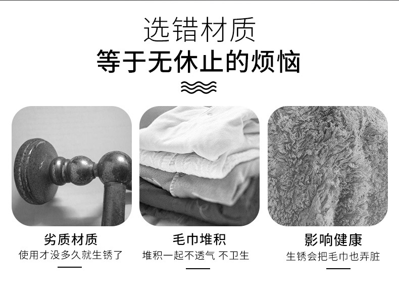 多功能旋轉毛巾架 簡約摺疊壁掛式毛巾架 浴室必備多用途掛勾 掛架