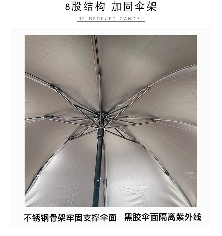 可愛小熊摺疊雨傘 黑膠遮陽防曬傘 小狗晴雨傘 方便攜帶雨傘