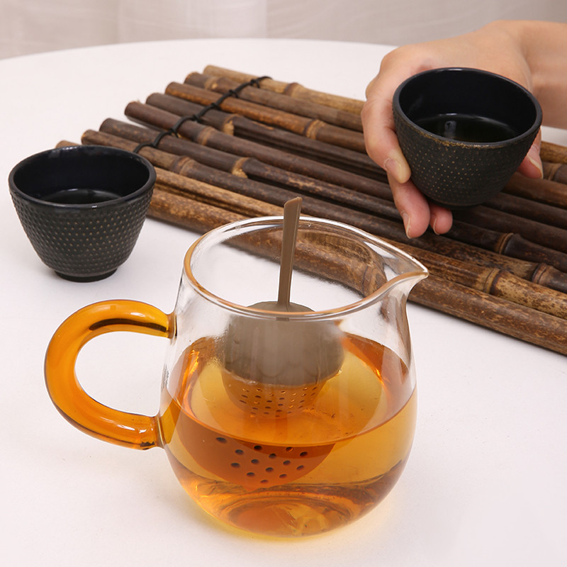 松果造型泡茶器 矽膠茶葉過濾器 橡子造型...