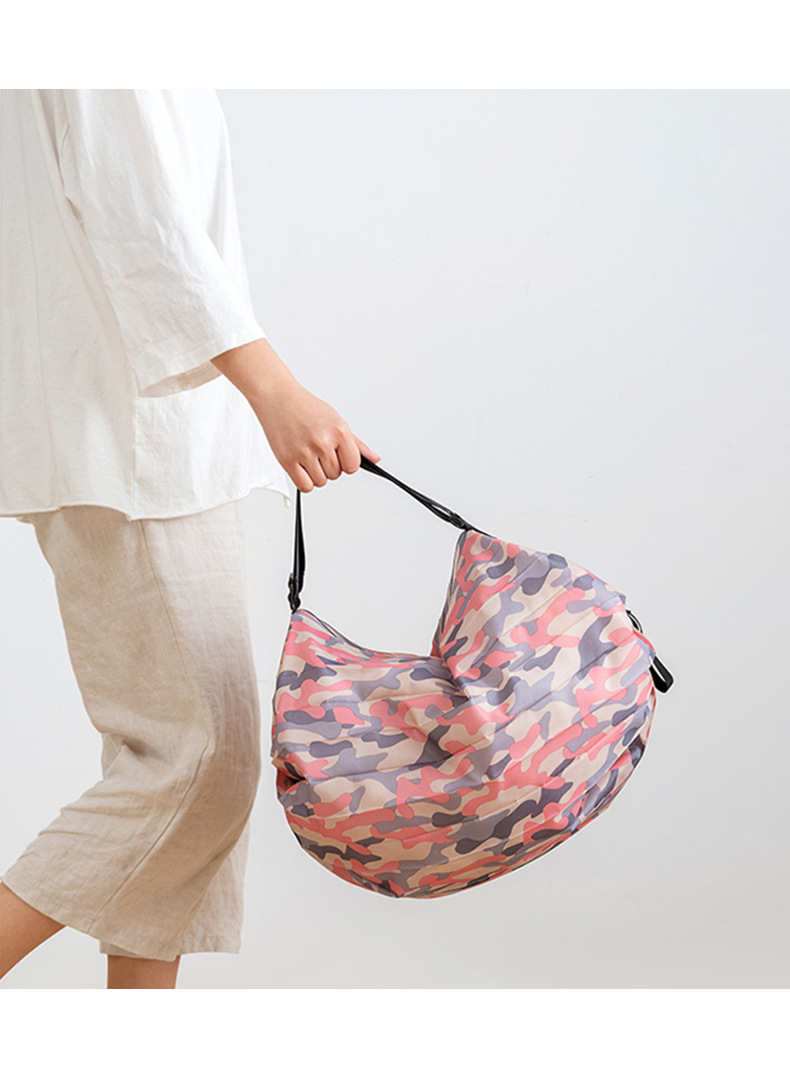 風琴式摺疊購物袋 大容量加厚手提環保袋 摺疊環保購物袋 旅行單肩包
