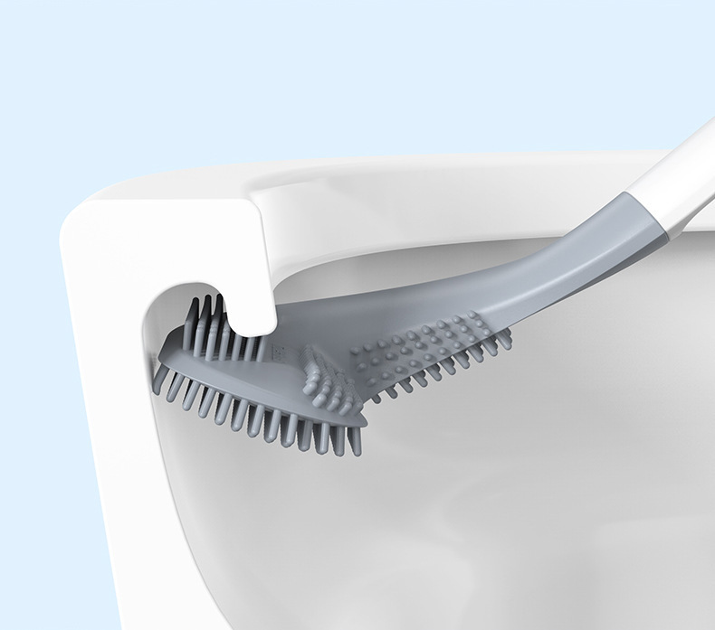 高爾夫球桿造型馬桶刷 無死角矽膠馬桶刷 壁掛式長柄刷馬桶神器