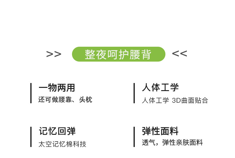 可愛小熊記憶棉護頸枕 安神舒眠記憶枕 慢回彈睡眠枕頭 緩解壓力枕頭