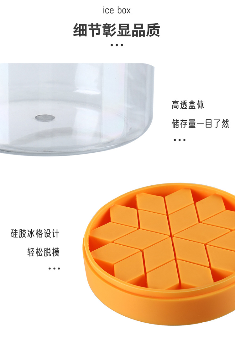 手提冰桶製冰盒 透明冰塊收納桶 多功能製冰桶