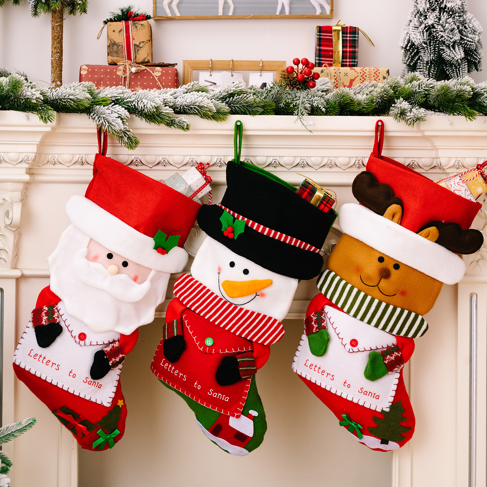 創意造型信封聖誕襪  聖誕老人雪人麋鹿 ...