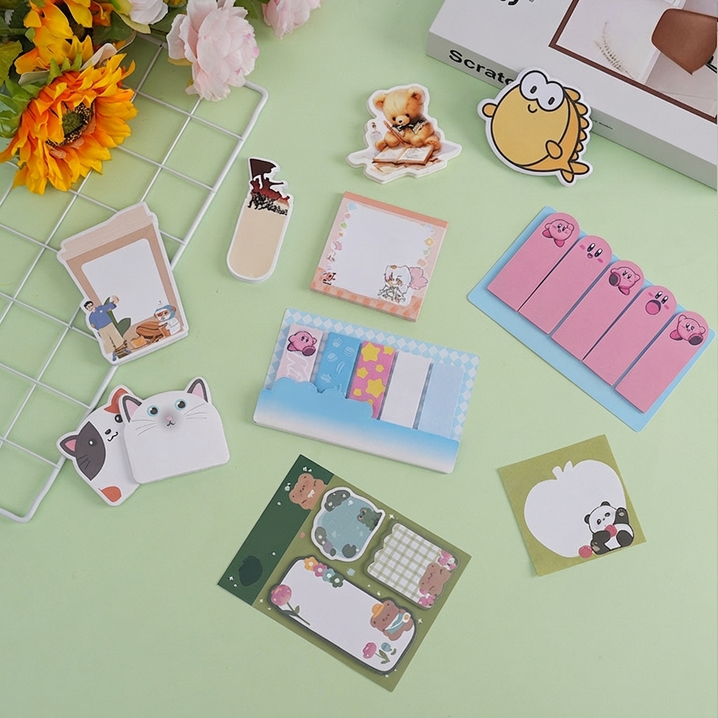便利貼定製自粘ins少女心可撕便籤貼創意學生異型記事便籤紙紙磚