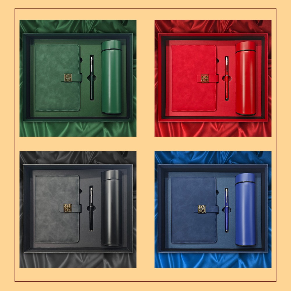 【商務禮盒三件套】A5筆記本＋中性筆＋304保溫杯｜企業客製LOGO