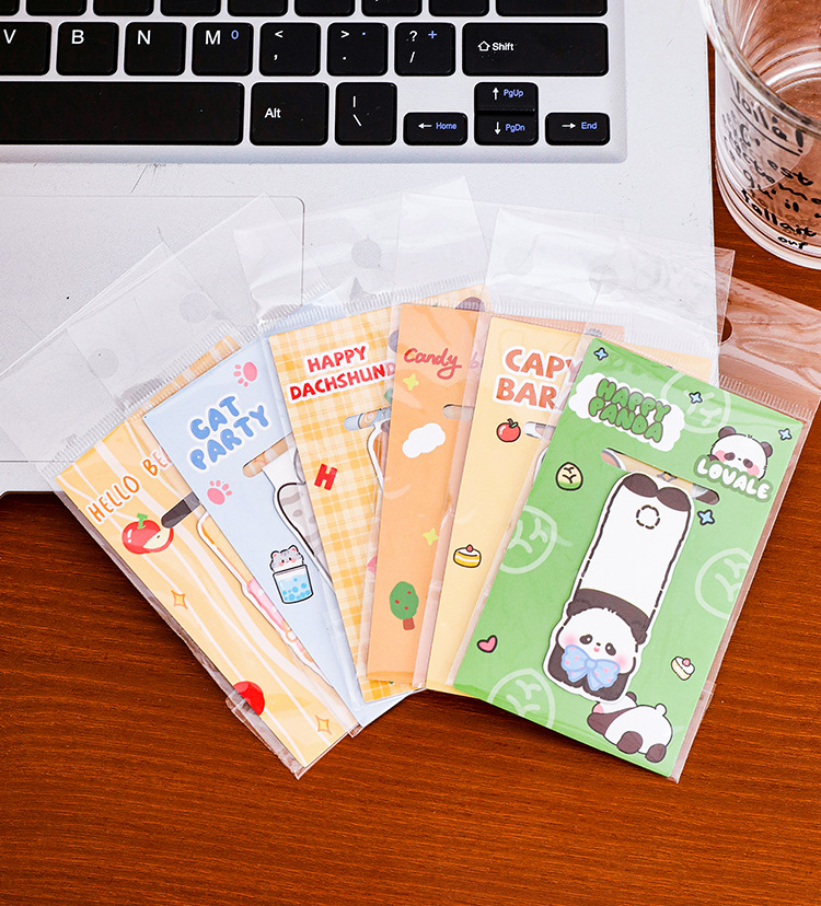 萌寵趴趴樂磁性書簽學生卡通高顏值閱讀書頁夾可愛動物書簽文具
