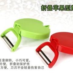 【高效便攜】折疊式不銹鋼削皮器 - 廚房水果蔬菜去皮工具