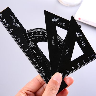 【金屬套尺組】質感四件組-繪圖測量工具 商品圖片 2