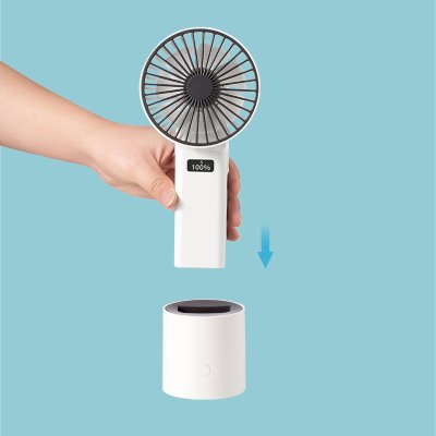 【智能涼感扇】USB充電風扇-LCD搖擺桌面扇 商品圖片 3