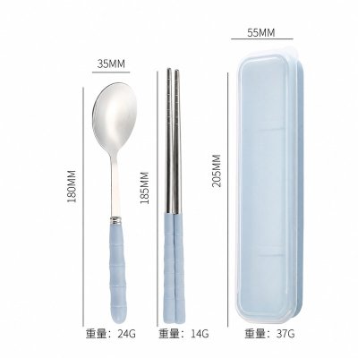 【不鏽鋼便攜餐具】學生餐具組｜輕巧外出必備 商品圖片 4