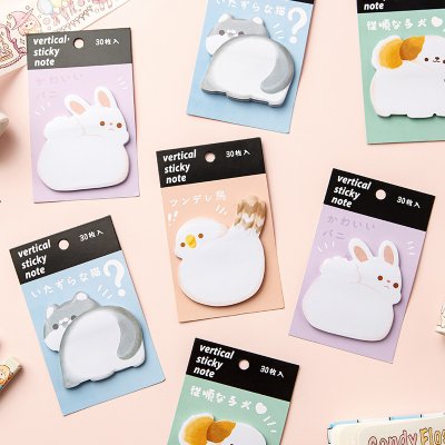 【療癒動物便利貼】超萌屁屁造型-卡通N次貼 商品圖片 3