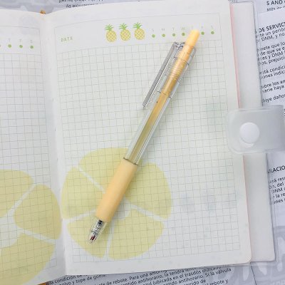 莫蘭迪色按壓中性筆 黑色筆芯 可印刷 商品圖片 6