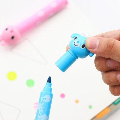 【彩色記號】螢光筆6件組 - 小學生塗鴉筆 商品圖片 3