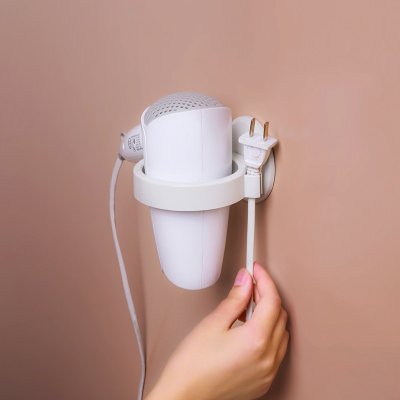 【免打孔】壁掛吹風機收納架-浴室整理神器 商品圖片 1