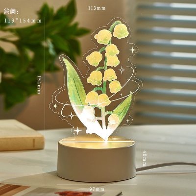 【INS風永生花】玫瑰鬱金香小夜燈 - 浪漫氛圍裝飾燈 商品圖片 4