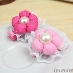 【蕾絲花朵】兒童髮夾 - 韓版立體髮飾 商品圖片 2