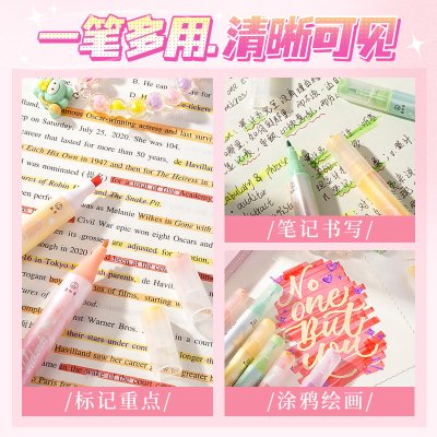 【疊色設計】多巴胺螢光筆組 - 學生重點標記文具筆 商品圖片 2