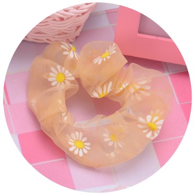 【雛菊碎花】透明大腸髮圈-小花馬尾髮飾 商品圖片 4