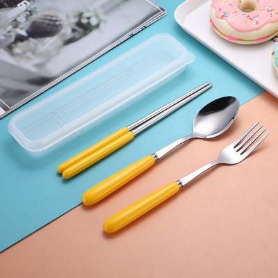 【馬卡龍餐具組】陶瓷不鏽鋼-隨身環保餐具 商品圖片 7