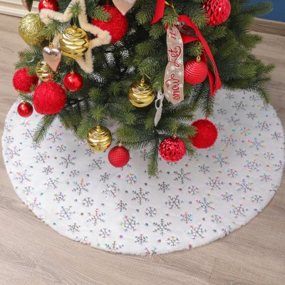 【冰晶雪花】聖誕樹地墊 - 節日裝飾布置 商品圖片 1