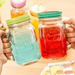 【漸變彩色】梅森瓶 - 500ml玻璃水杯附吸管 商品圖片 3