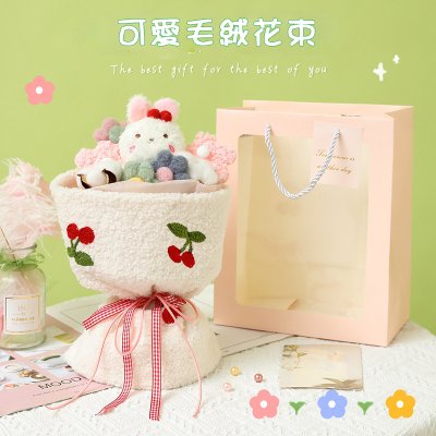【可愛玩偶花束】創意永生花-情人節母親節花束 商品圖片 4