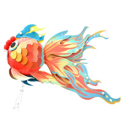 【新年DIY燈籠】好運魚造型-元宵發光材料包 商品圖片 3
