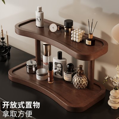 【木質收納】胡桃木收納架 - 桌面玄關整理置物架 商品圖片 2
