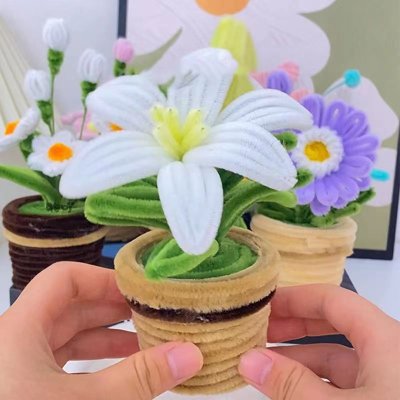 *DIY盆栽扭扭棒 花束小盆栽 手工材料包 商品圖片 5
