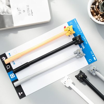 【貓咪造型】0.5mm中性筆 - 學生辦公萌寵文具 商品圖片 2