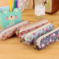 【帆布材質】碎花筆袋 - 日系大容量文具袋 商品圖片 2