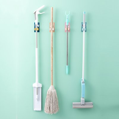 【可愛動物】拖把掛勾夾-免打孔掃具收納 商品圖片 1