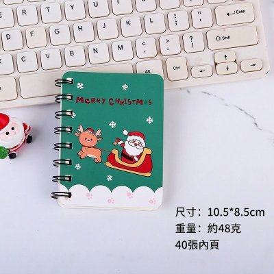 聖誕線圈筆記本 A7口袋隨身記事本｜交換禮物 聖誕節小禮 學生文具批發 商品圖片 6