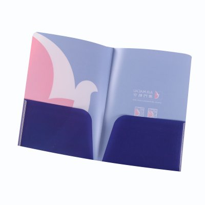 客製企業封套文件夾 彩色燙金翻頁合同夾名片雙面文件套 雙插袋 商品圖片 5