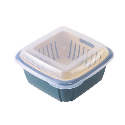 【雙層瀝水】保鮮籃-多功能洗菜盆 商品圖片 8