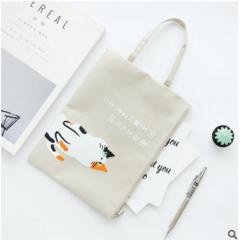 (６入)【貓咪帆布袋】A4文件袋-資料隨身收納 商品圖片 2