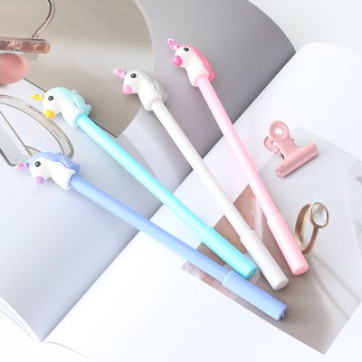 【獨角獸造型】創意卡通中性筆 - 0.5mm黑色造型原子筆 商品圖片 2