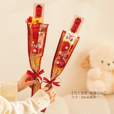 【新年布置】可愛毛絨糖葫蘆桶 - 糖葫蘆造型新年裝飾神器 商品圖片 5