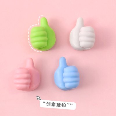 【大拇指掛勾】創意造型-多功能黏貼充電線固定 商品圖片 1