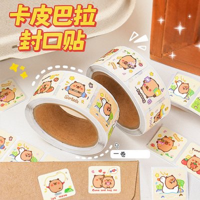 【療癒水豚】卡皮巴拉封口貼紙組 - 手帳裝飾可愛貼紙 商品圖片 2