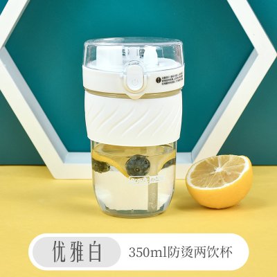 【彈跳杯蓋杯】雙飲杯-小清新500ml寬口吸管杯 商品圖片 6