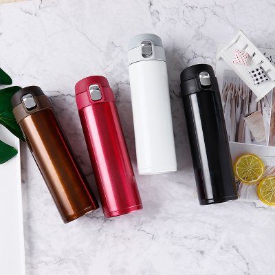 【304不鏽鋼】彈跳保溫杯500ml-簡約時尚 商品圖片 2