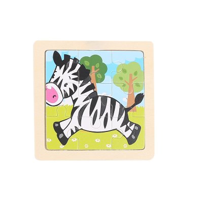【木質拼圖】可愛動物圖案 - 兒童益智玩具 (9片) 商品圖片 7