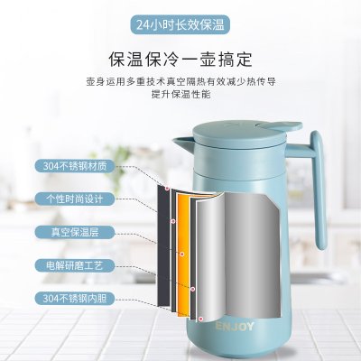 【304不鏽鋼】簡約保溫壺 - 居家保溫保冰水壺 商品圖片 1