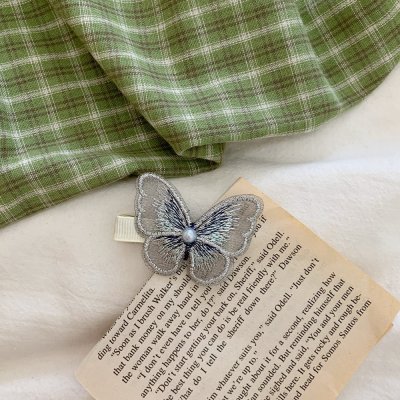 【森林系】刺繡蝴蝶髮夾-小清新瀏海夾 商品圖片 8