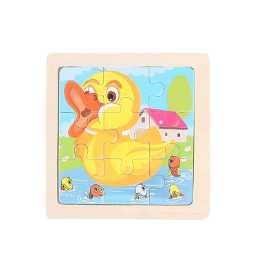【木質拼圖】可愛動物圖案 - 兒童益智玩具 (9片) 商品圖片 8