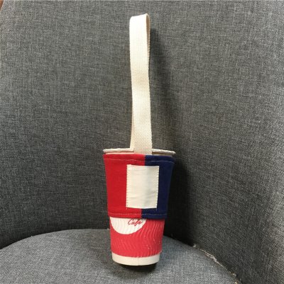 【撞色拼接】手搖杯提袋 - 摺疊環保杯套 商品圖片 10